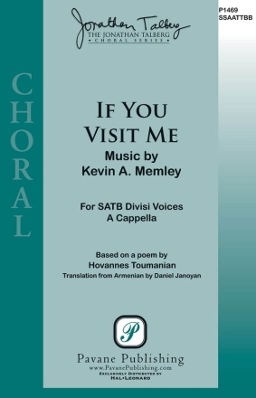 Kevin Memley, If You Visit Me SATB Chorpartitur