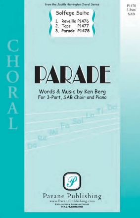 Ken Berg, Parade (From 'Solfege Suite 4-The Military Suite') 3-Part Choir Chorpartitur