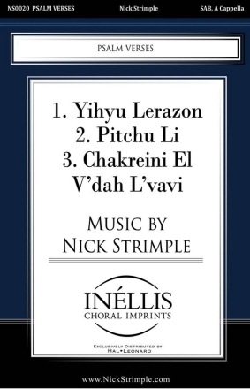 Nick Strimple, Psalm Verses SAB a Cappella Chorpartitur