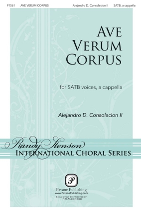 Alejandro Consolacion, Ave Verum Corpus SATB a Cappella Chorpartitur