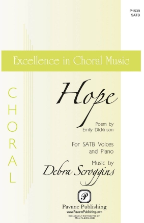 Emily Dickinson_Debra Scroggins, Hope SATB Chorpartitur
