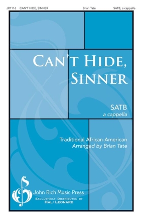 Can't Hide Sinner SATB Chorpartitur