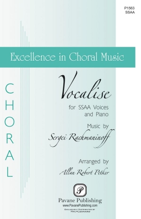 Sergei Rachmaninov, Vocalise Women's Choir [SSAA] Chorpartitur