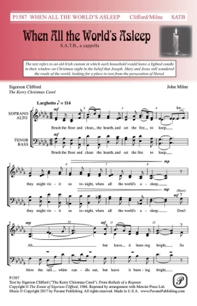 John Milne, When All the World's Asleep SATB Chorpartitur