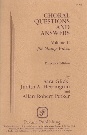 Choral Questions & Answers II: Young Voices  Buch