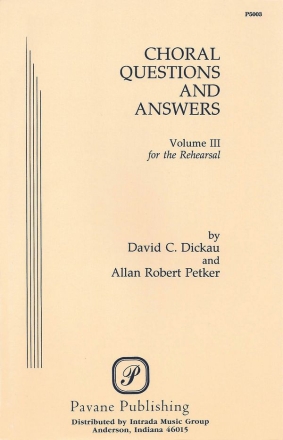 Choral Questions & Answers III: The Rehearsal  Blatt
