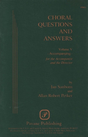 Choral Questions & Answers V: Accompanying  Blatt