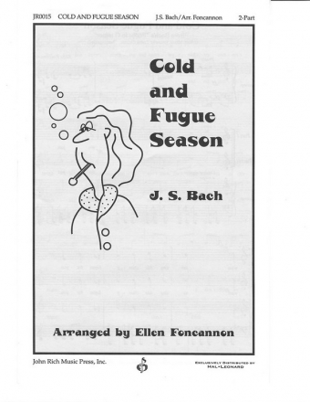 Johann Sebastian Bach, Cold And Fugue Season Chor Chorpartitur
