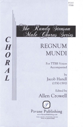 Jacob Handl, Regnum Mundi TTBB a Cappella Chorpartitur