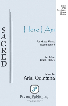 Ariel Quintana, Here I Am SSAATTBB Chorpartitur