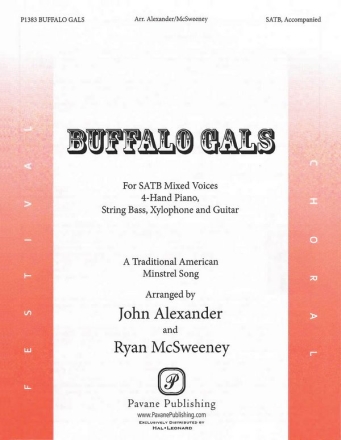 Buffalo Gals SATB Chorpartitur