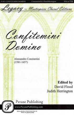 Alessandro Constantini, Confitemini Domino SSA Chorpartitur