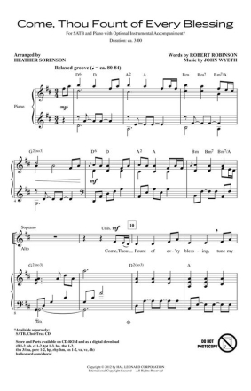 Robert Robinson, Come, Thou Fount of Every Blessing Chor CD