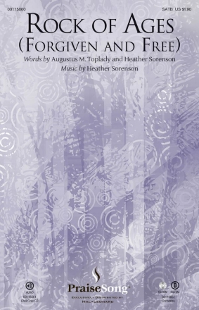 Heather Sorenson, Rock of Ages Forgiven and Free SATB Chorpartitur