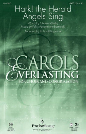 Felix Mendelssohn Bartholdy, Hark! The Herald Angels Sing SATB Chorpartitur