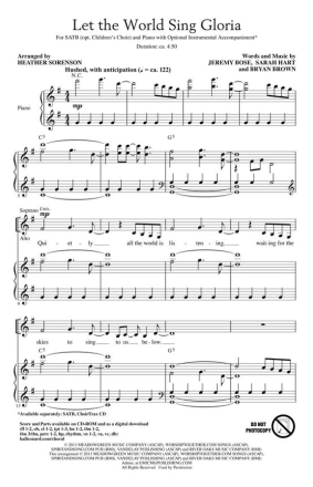 Bryan Brown_Jeremy Bose_Sarah Hart, Let the World Sing Gloria Chor CD