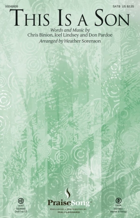 Joel Lindsey_Chris Binion_Don Pardoe, This Is a Son SATB Chorpartitur