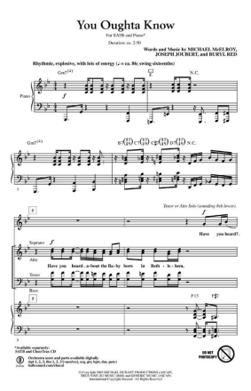 Michael McElroy, You Oughta Know Chor CD