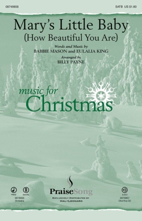 Babbie Mason, Mary's Little Baby SATB [and solo] Chorpartitur