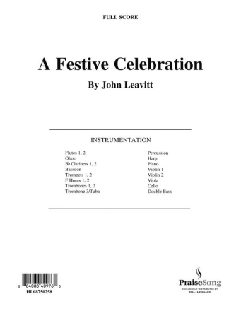 John Leavitt, A Festive Celebration Orchestra Stimmen-Set