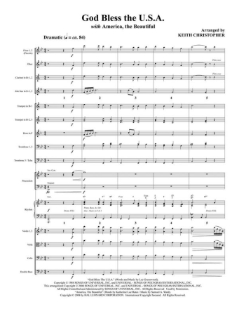 God Bless the U.S.A Orchestra Stimmen-Set