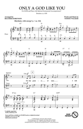 Tommy Walker, Only a God Like You Rhythm and Strings CD-ROM