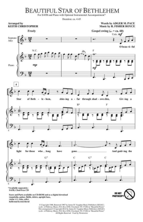 R. Fisher Boyce, Beautiful Star of Bethlehem Chor CD-ROM