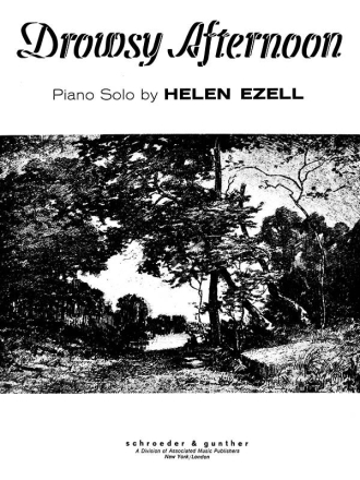 H Ezell, Drowsy Afternoon Klavier Buch