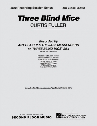 Curtis Fuller, Three Blind Mice Jazz Sextet Partitur