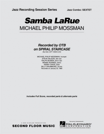 Michael Philip Mossman, Samba Larue - Sextet Melody Line [variable tuning] and Rhythm Section Partitur