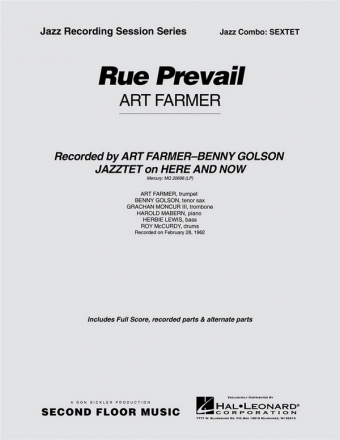 Art Farmer, Rue Prevail Jazz Sextet Partitur