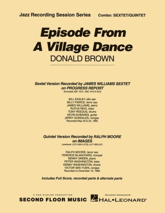 Donald Brown, Episode from a Village Dance Jazz-Quintet/Sextet Partitur + Stimmen