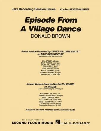 Donald Brown, Episode from a Village Dance Jazz-Quintet/Sextet Partitur