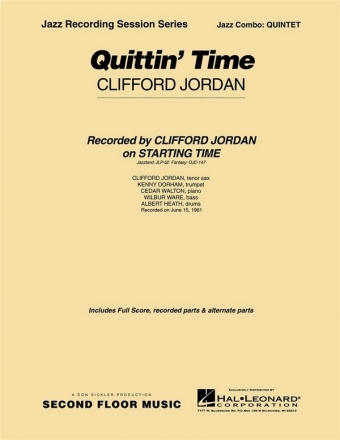 Clifford Jordan, Quittin' Time Jazz Quintet Partitur