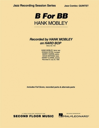 Hank Mobley, B for BB Jazz Quintet Partitur