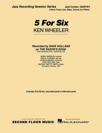Kenny Wheeler, 5 for Six Jazz-Quintet/Sextet Partitur