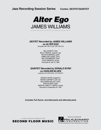 James Williams, Alter Ego Jazz-Quintet/Sextet Partitur + Stimmen