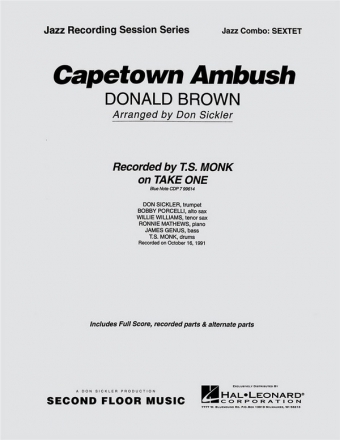Donald Brown, Capetown Ambush Jazz Sextet Partitur