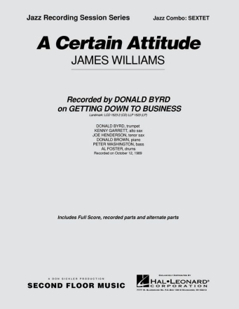 James Williams, A Certain Attitude Jazz Sextet Partitur + Stimmen