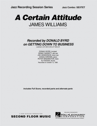 James Williams, A Certain Attitude Jazz Sextet Partitur