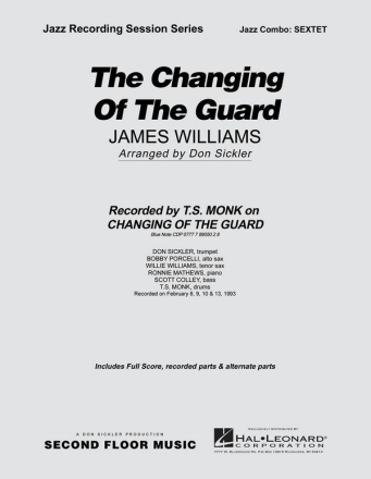 James Williams, The Changing of the Guard Jazz Sextet Partitur + Stimmen