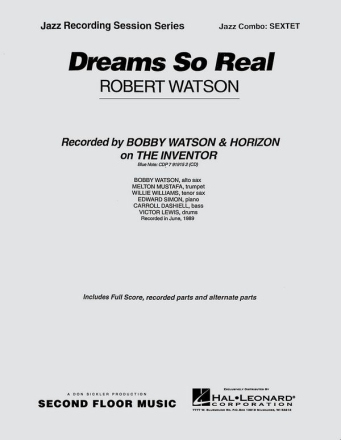 Robert Watson, Dreams So Real Ammouliani Jazz Sextet Partitur + Stimmen