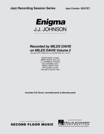 J.J. Johnson, Enigma Jazz Sextet Partitur