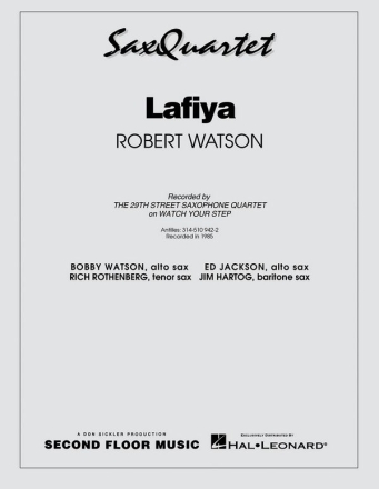 Robert Watson, Lafiya Saxophonquartett Partitur + Stimmen