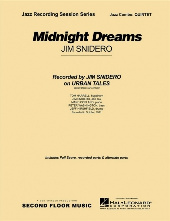 Jim Snidero, Midnight Dreams Jazz Quintet Partitur