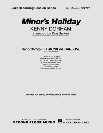 Kenny Dorham, Minor's Holiday Jazz Sextet Partitur + Stimmen