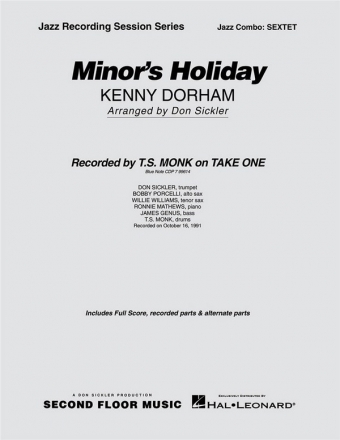 Kenny Dorham, Minor's Holiday Jazz Sextet Partitur