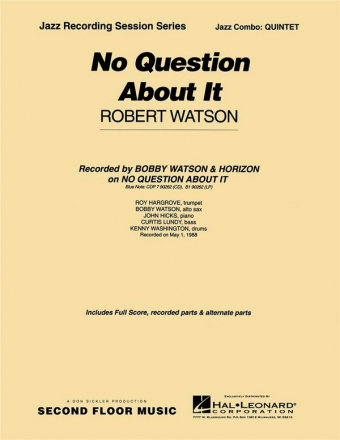 Robert Watson, No Question About It Jazz Quintet Partitur