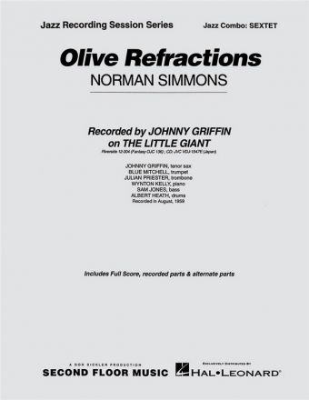 Norman Simmons, Olive Refractions Jazz Sextet Partitur