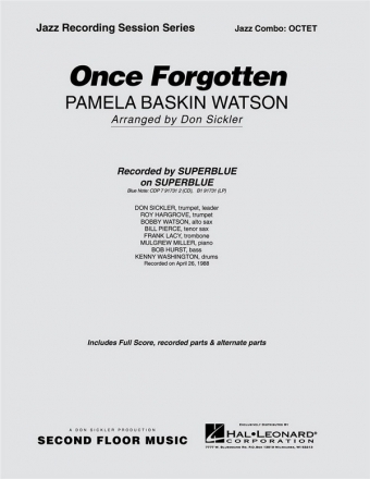 Pamela Watson, Once Forgotten Jazz-Octet Partitur